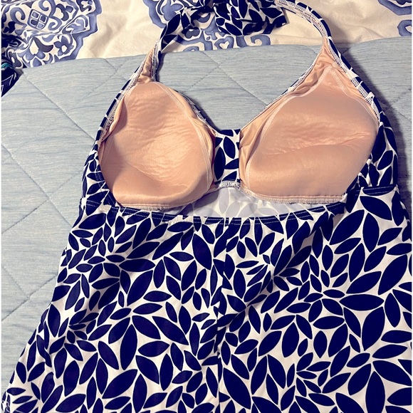 High quality swim top. Navy blue and white - Picture 2 of 2